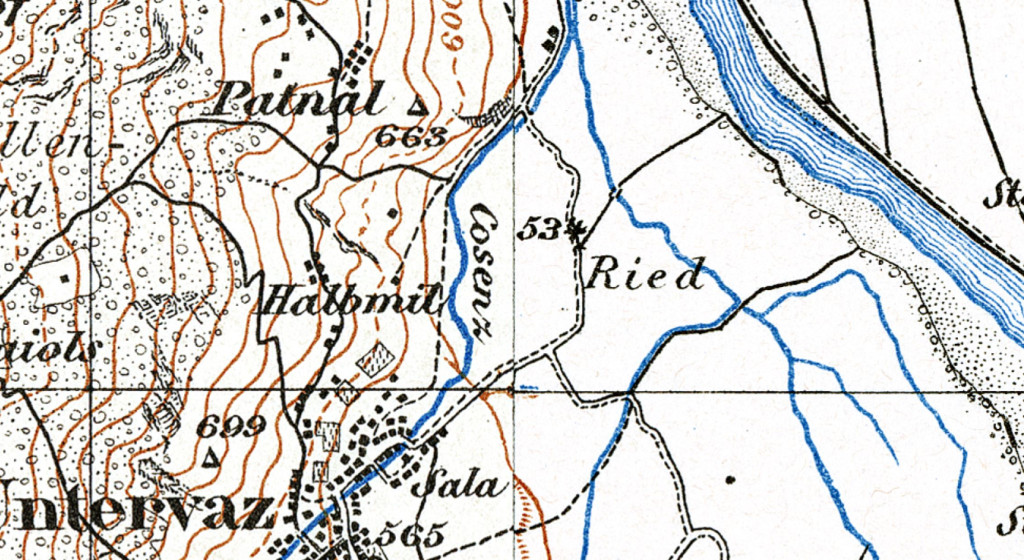 Hist. Karte - Ried (Tüfried)
