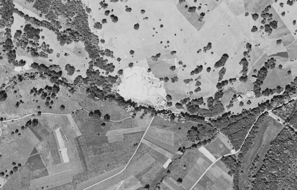 Hist. Luftbild - Steibruch