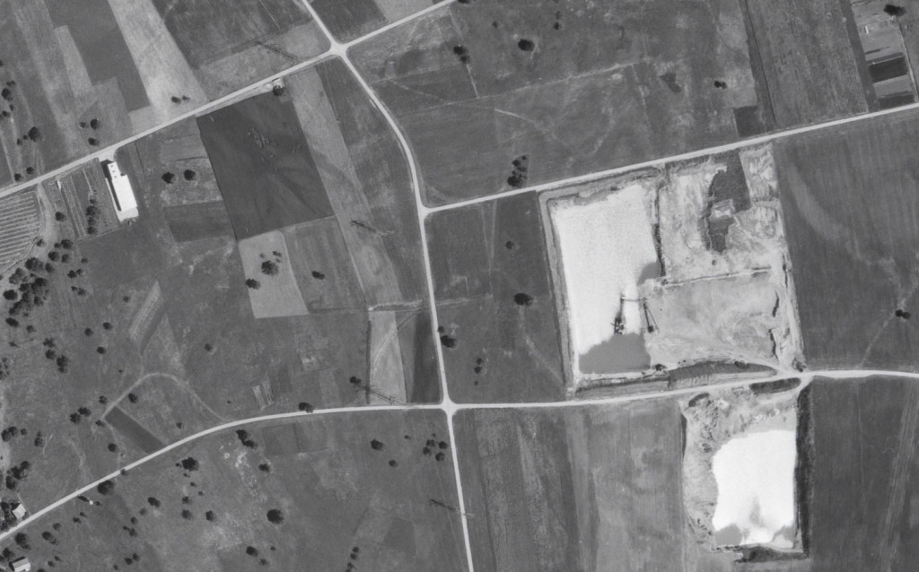 Hist. Luftbild - Neuguet-Kiesgrube