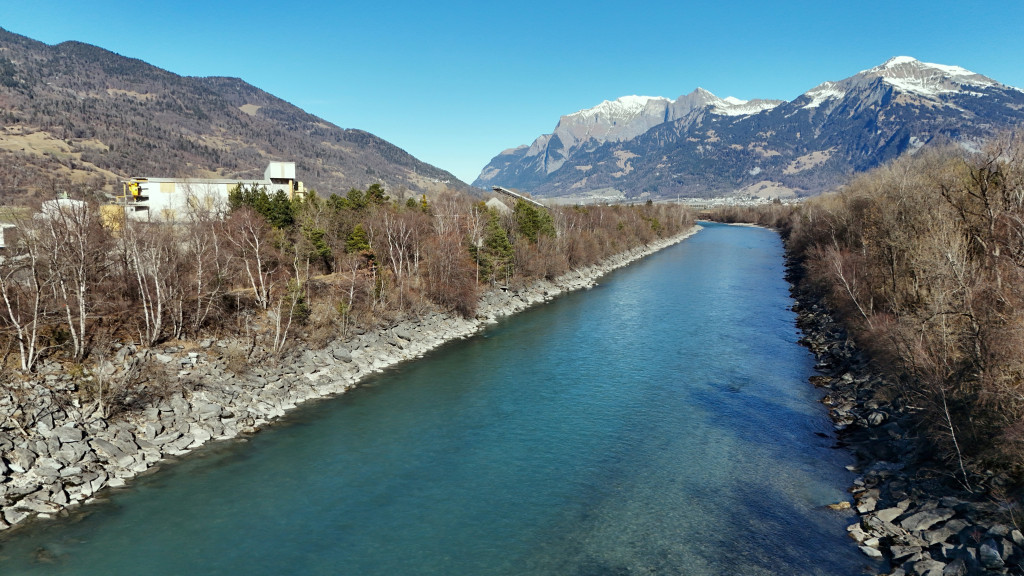 Gebändigter Rhein