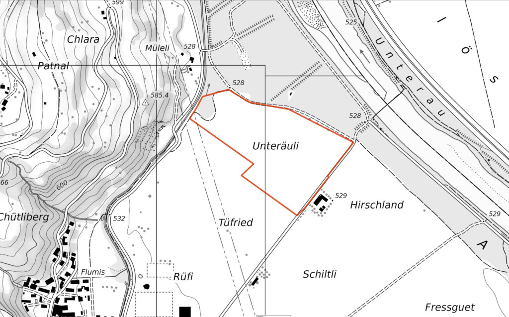 Flurkarte - Unteräuli