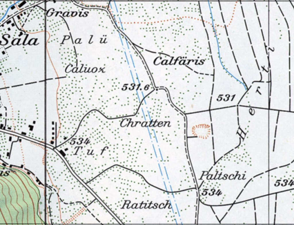 Hist. Karte - Chratten