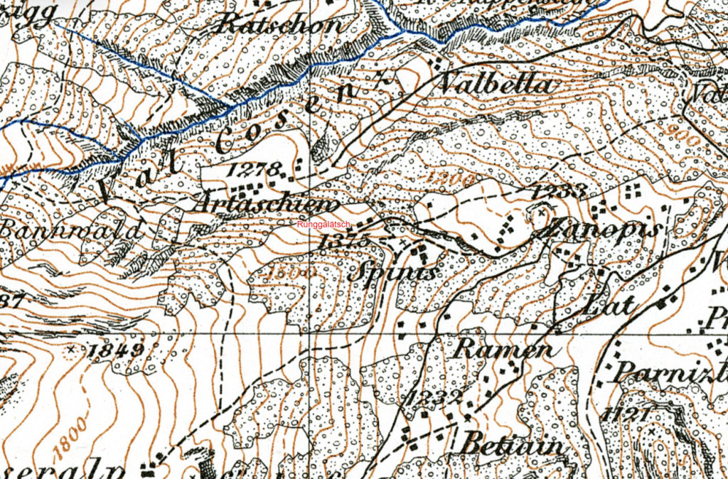 Hist. Karte - Runggalätsch