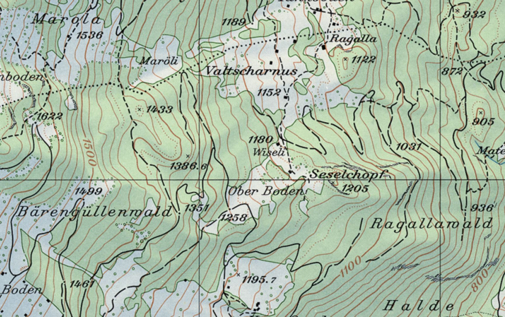 Hist. Karte - Valtscharnus