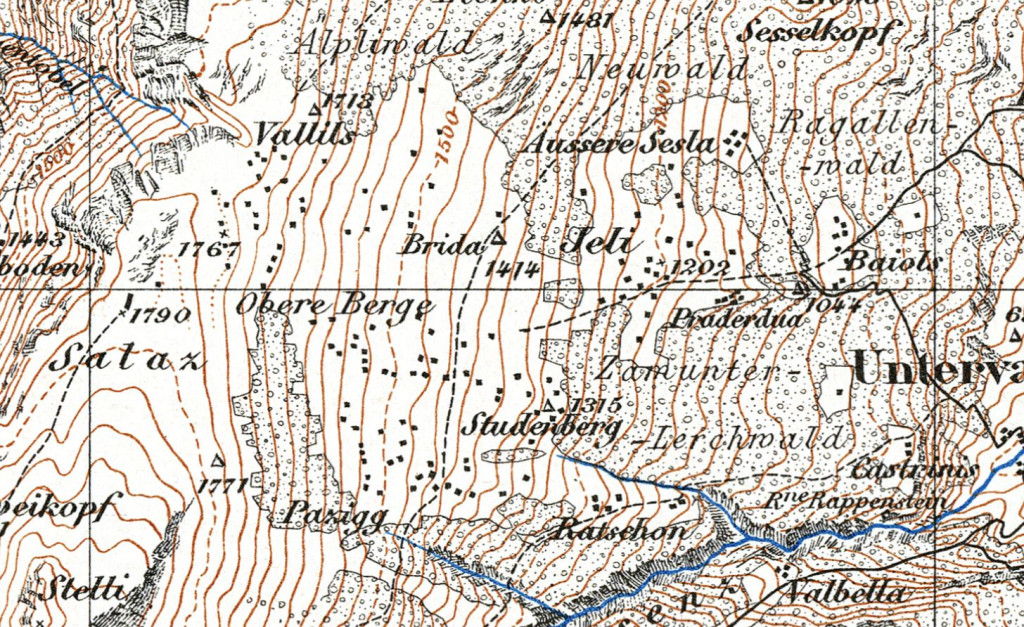 Historische Karte - Brida