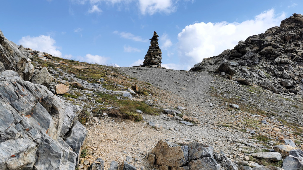 Steinmann nahe dem Haldensteiner Calanda